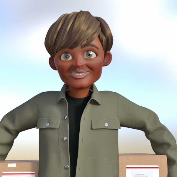 asian delivery driver