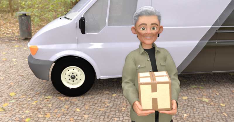 Mature delivery driver