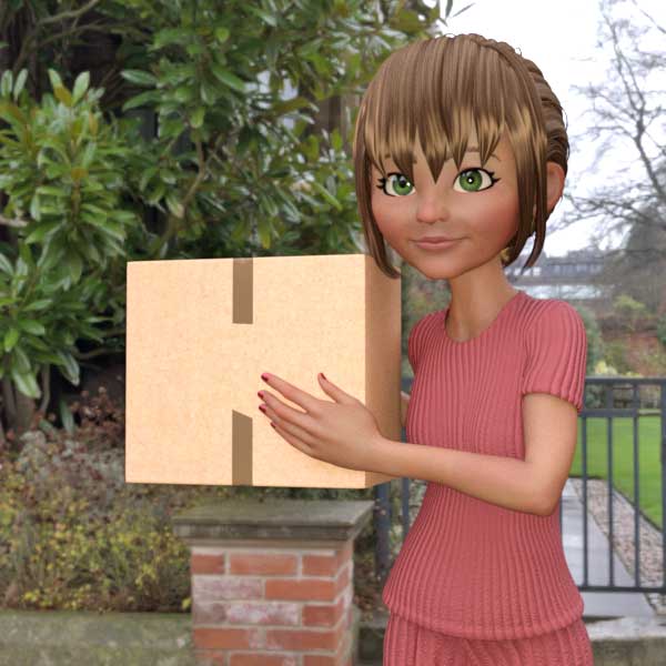 female delivery driver