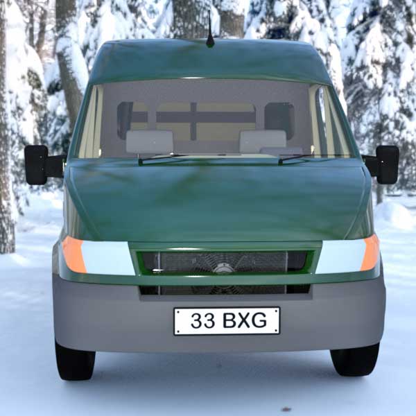 Van in snowy forest.jpg