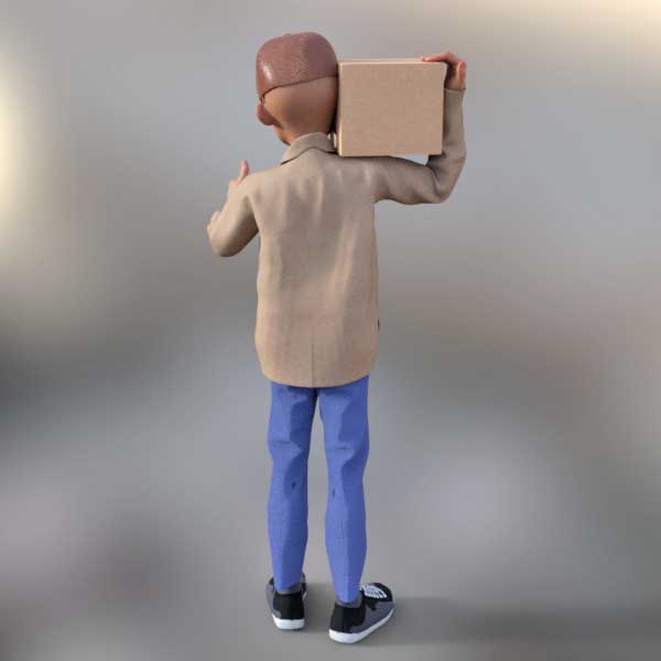 Courier starting a new job